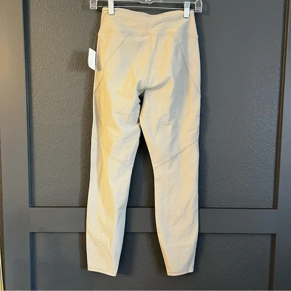 NWT Good American Angeled rib leggings tights cream ribbed 2 small - Picture 3 of 7